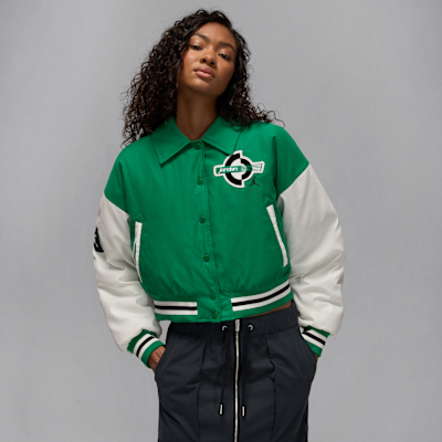 Jordan Brooklyn Women's Therma-FIT Varsity Jacket. Nike LU